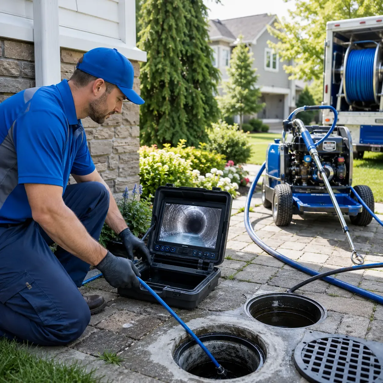 Outdoor drain cleaning professionals serving Grand View, WI