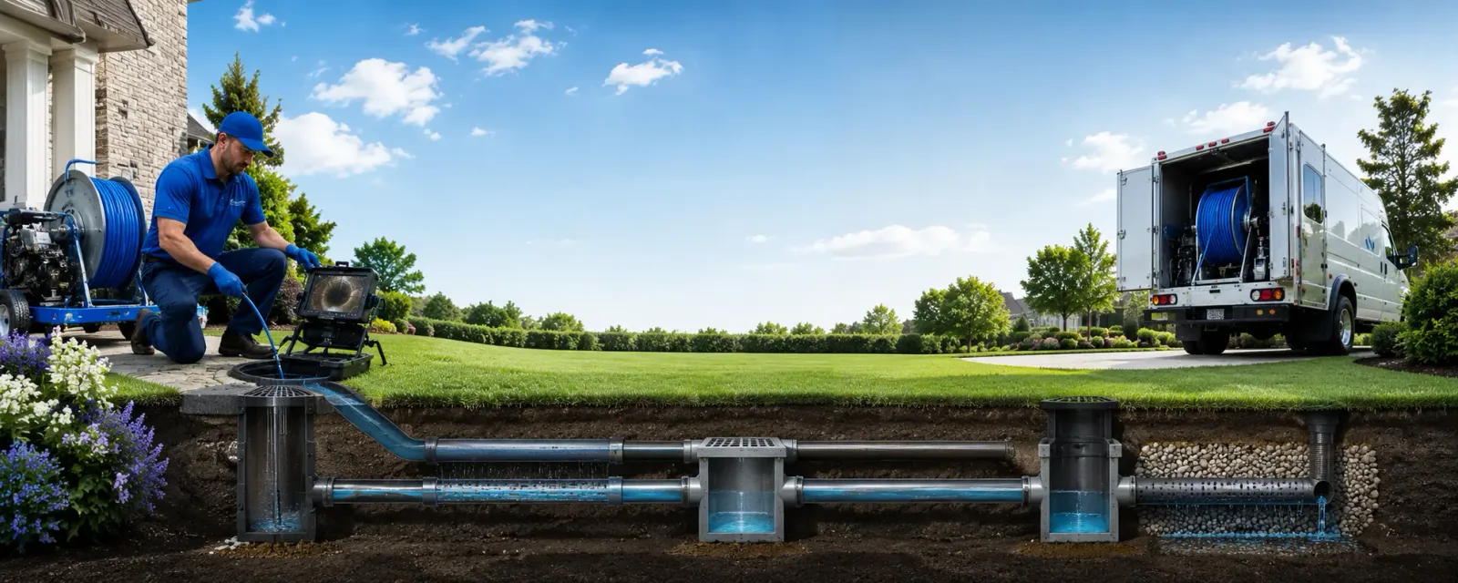 Outdoor drain cleaning information for Grand View, WI